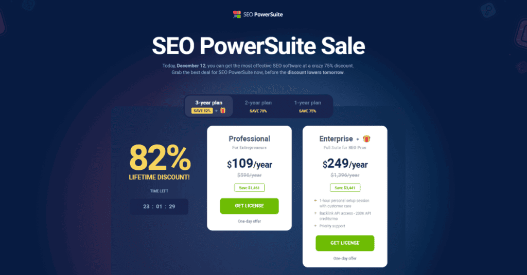 SEO PowerSuite Discount: Up To 82% Lifetime - Sept 2024